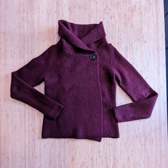 Ricki's Single Button Cowl Neck Long Sleeve Cardigan Long Sleeve Size XS - Picture 11 of 11